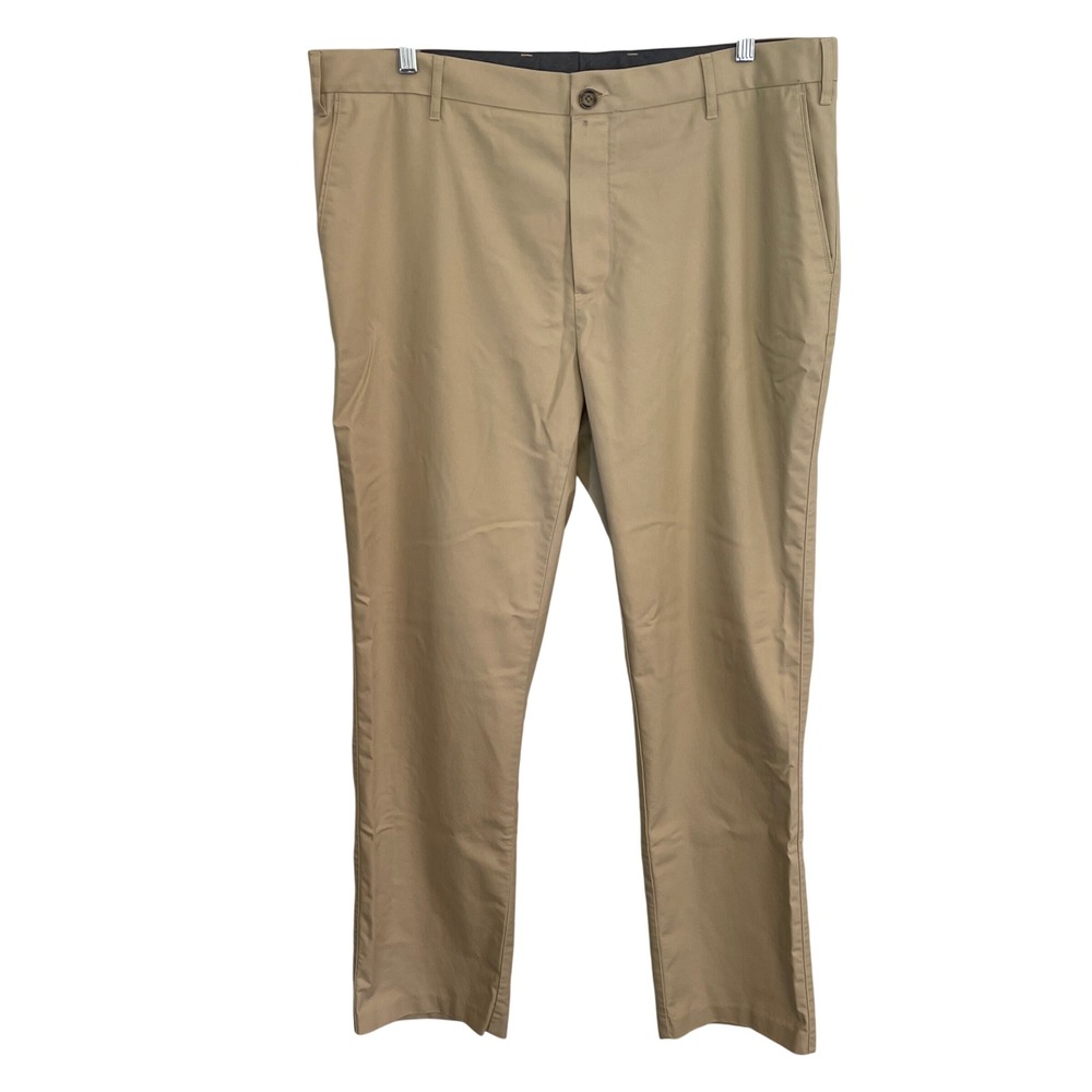 Hart Schaffner Marx State Street Essentials Khaki Chino Pants 38x32 Non-Iron